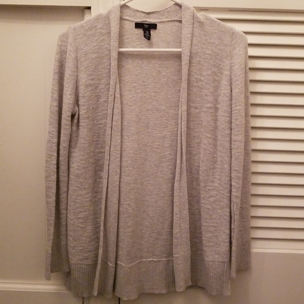 Gray Gap Cardigan